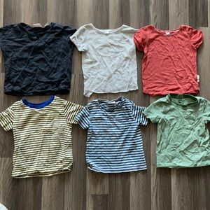 Set of 6 baby boy tees